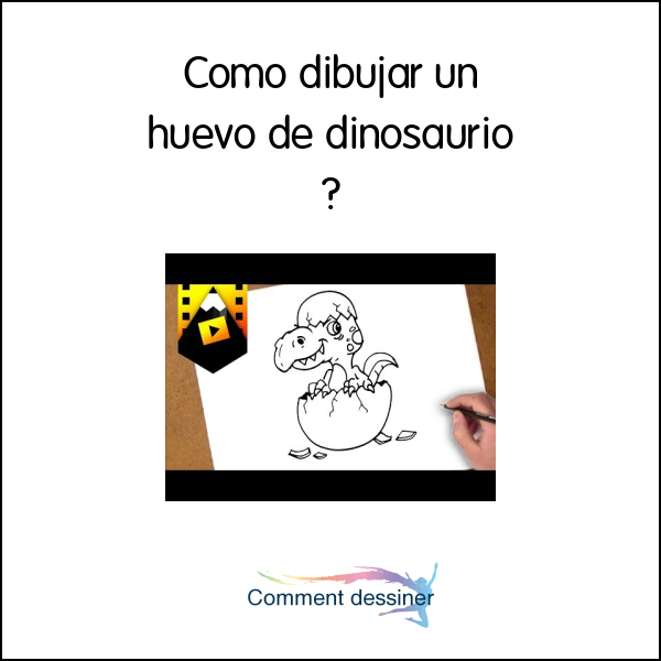 Como dibujar un huevo de dinosaurio